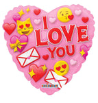 Convergram I Love You Smilies 18″ Balloon