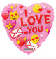 I Love You Smilies 18″ Balloon