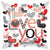 Convergram I Love You Trendy Hearts 18″ Balloon