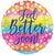 Convergram Mylar & Foil 18″ Feel Better Soon Dots Holographic