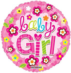 Convergram Mylar & Foil Baby Girl 18″ Gellibean Balloon