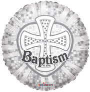 Convergram Mylar & Foil Baptism 18″ Balloon