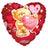Convergram Mylar & Foil Be My Valentine Bear 18″ Balloon