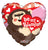Convergram Mylar & Foil Be My Valentine Gorilla 18″ Balloon