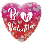 Convergram Mylar & Foil Be My Valentine Heart 18″ Balloon