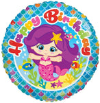 Birthday Mermaid 18″ Balloon