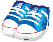 Convergram Mylar & Foil Blue Baby Boy Shoes 18″ Balloon