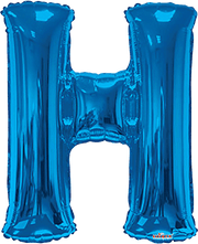 Convergram Mylar & Foil Blue Letter H 34″ Balloon