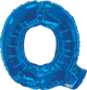 Blue Letter Q 34″ Balloon