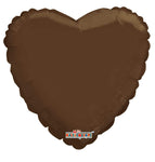 Convergram Mylar & Foil Brown Heart 18″ Balloon