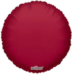 Convergram Mylar & Foil Burgundy Round 18″ Balloon