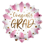 Convergram Mylar & Foil Congrats Grad Pink 18″ Balloon