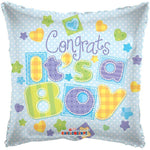 Convergram Mylar & Foil Congrats It's A Boy 18″ Balloon