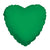 Convergram Mylar & Foil Emerald Green Heart 18″ Balloon