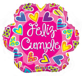 Convergram Mylar & Foil Feliz Cumple 18″ Balloon