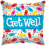 Convergram Mylar & Foil Get Well Bandaids 18″ Balloon