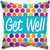 Convergram Mylar & Foil Get Well Dots 18″ Balloon