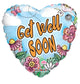 Get Well Soon Spring Heart 18″ Balloon