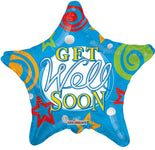 Convergram Mylar & Foil Get Well Stars 18″ Balloon