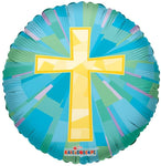 Convergram Mylar & Foil Gold Cross 18″ Balloon