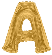Convergram Mylar & Foil Gold Letter A 34″ Balloon