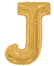 Convergram Mylar & Foil Gold Letter J 34″ Balloon