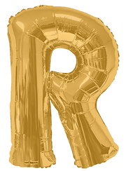 Convergram Mylar & Foil Gold Letter R 34″ Balloon