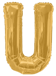 Gold Letter U 34″ Balloon