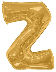 Convergram Mylar & Foil Gold Letter Z 34″ Balloon