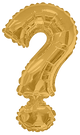 Gold Question Mark 34″ Balloon