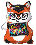 Convergram Mylar & Foil Grad Fox Shape 18″ Balloon