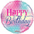 Convergram Mylar & Foil Happy Birthday Airbrush Pastels 18″ Balloon