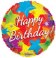 Happy Birthday Bright Stars 18″ Balloon