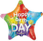 Convergram Mylar & Foil Happy Birthday Candles 18″ Balloon