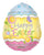 Convergram Mylar & Foil Happy Easter Decorative Egg 18″ Balloon