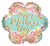 Convergram Mylar & Foil Happy Mother's Day Flowers & Gold Letters 18″ Balloon