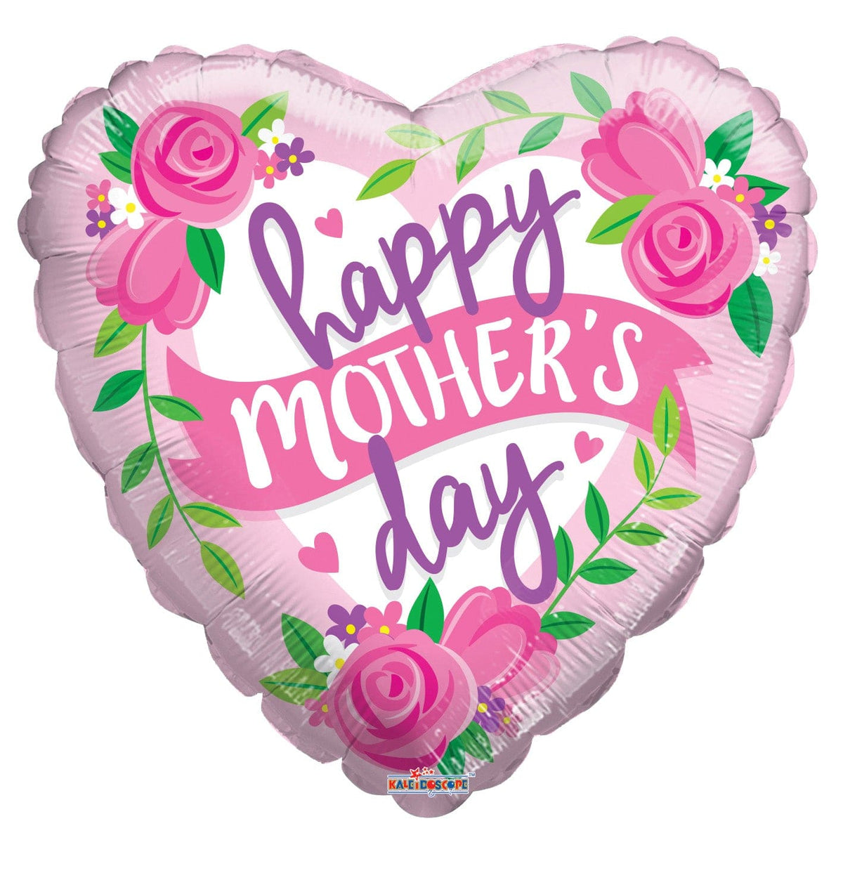 Convergram Mylar & Foil Happy Mother's Day Roses & Banner 18″ Balloon