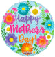 Happy Mother's Day Spring Flowers 18″ Balloon