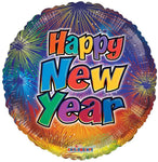 Convergram Mylar & Foil Happy New Year Fireworks 18″ Balloon