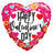 Convergram Mylar & Foil Happy Valentine's Day Floating Heart 18″ Balloon