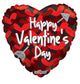 Happy Valentine's Day Many Hearts 18″ Balloon