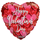 Convergram Mylar & Foil Happy Valentines Day Hearts 18″ Balloon