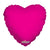 Convergram Mylar & Foil Hot Pink Heart 18″ Balloon