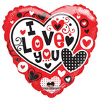 Convergram Mylar & Foil I Love You 18″ Gellibean Balloon