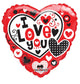 I Love You 18″ Gellibean Balloon