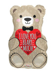 Convergram Mylar & Foil I Love You Beary Much Teddy Bear 18″ Balloon