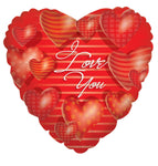 Convergram Mylar & Foil I Love You Hearts Floating 18″ Balloon