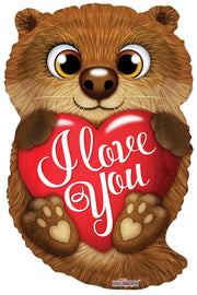 Convergram Mylar & Foil I Love You Otter 18″ Balloon