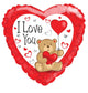 ILY Bear With Balloon 18″ Balloon