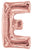 Convergram Mylar & Foil Letter E Rose Gold 34" Balloon